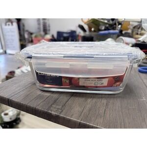 Luminarc Pure Box‎ Active Glass Food Storage Container (Rectangle 3/4 Cups)